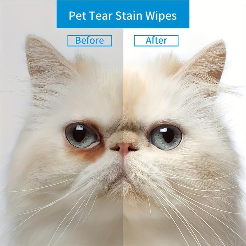 Pet Eye Cleaning Wipes - Tear Stain Remover Pads - 120 Count