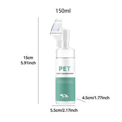 Pet Paw Cleaner Rinse Dog Cleaning Foam With Brush