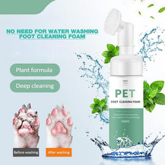 Pet Paw Cleaner Rinse Dog Cleaning Foam With Brush