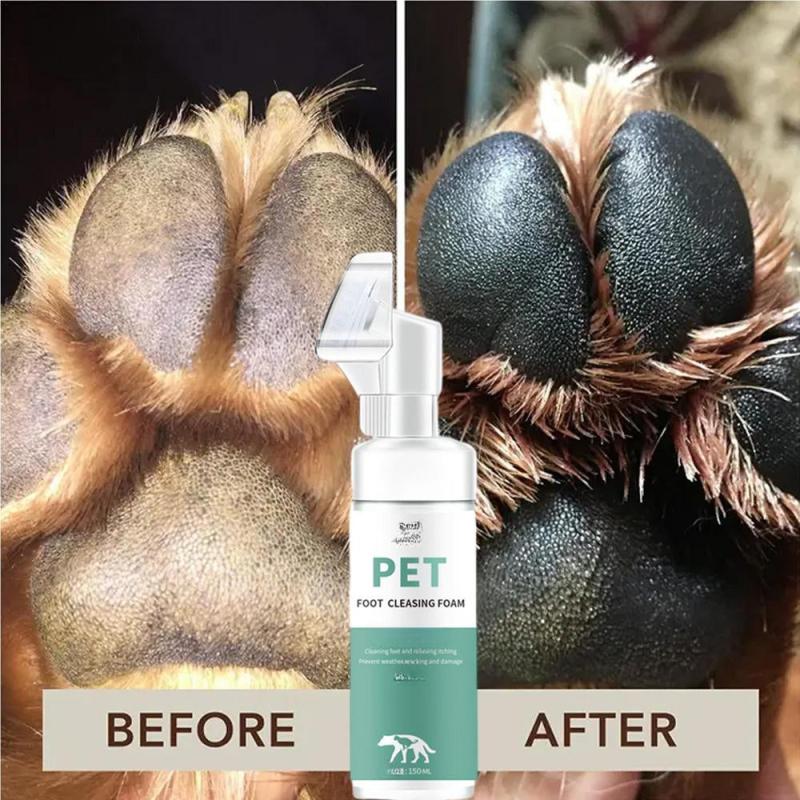 Pet Paw Cleaner Rinse Dog Cleaning Foam With Brush
