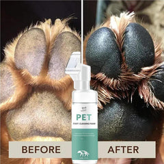 Pet Paw Cleaner Rinse Dog Cleaning Foam With Brush