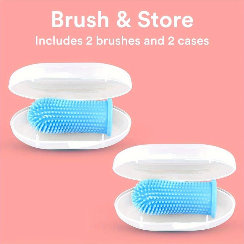 2pcs Dog Toothbrush Kit for Dental Care - Small Pets