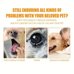 Dog Dental Care Tartar Reducing Finger Wipes