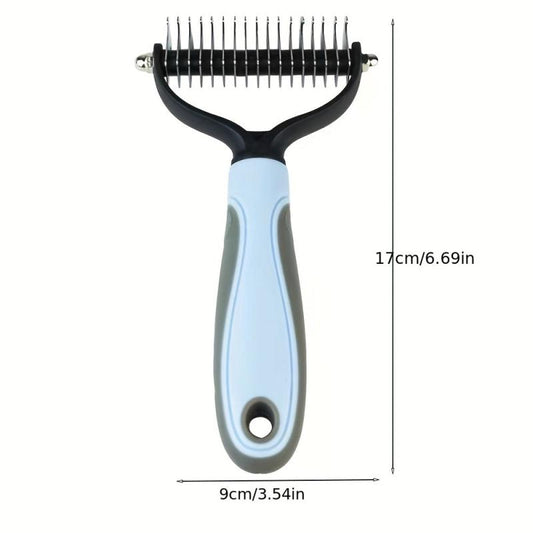 Double Sided Slicker Pet Brush For Shedding Dematting