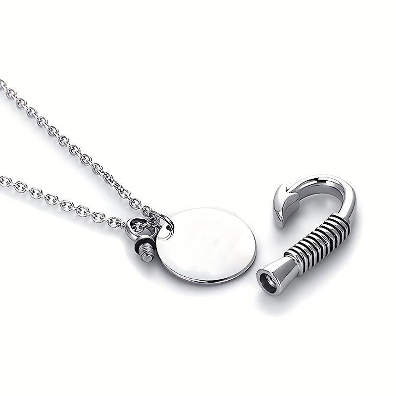 Fish Hook Cremation Urn Necklace - Remember A Loved One