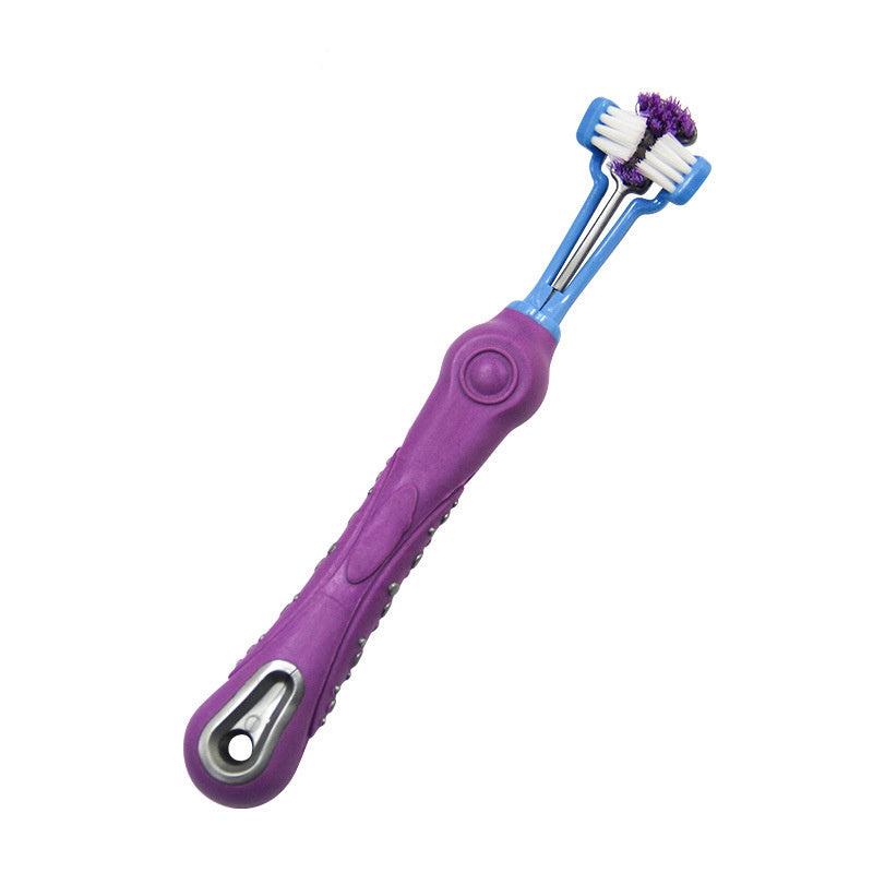3 Sided Pet Toothbrush for Dog and Cat Teeth Cleaning