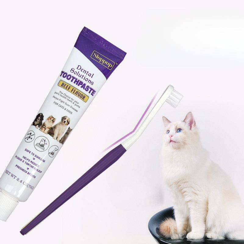 Beef Flavor Pet Toothpaste & Toothbrush Set