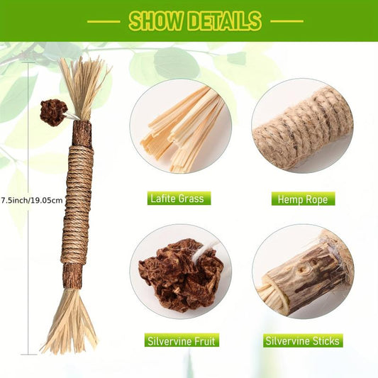 Silvervine Chew Sticks for Cats - Natural Dental Toy and Catnip Alternative