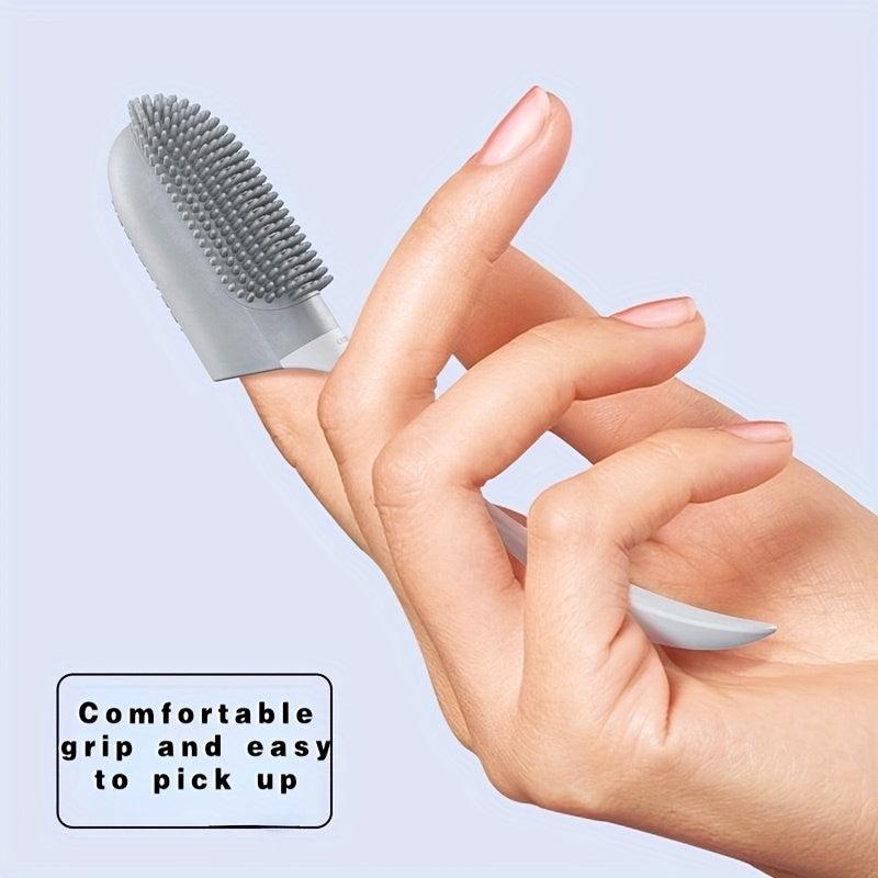 Soft Pet Toothbrush with Handle for Effective Tooth Cleaning