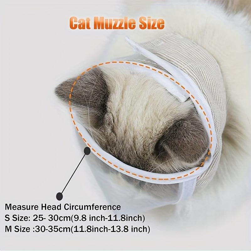 Breathable Cat Protective Muzzle Anti Bite & Scratch Mask