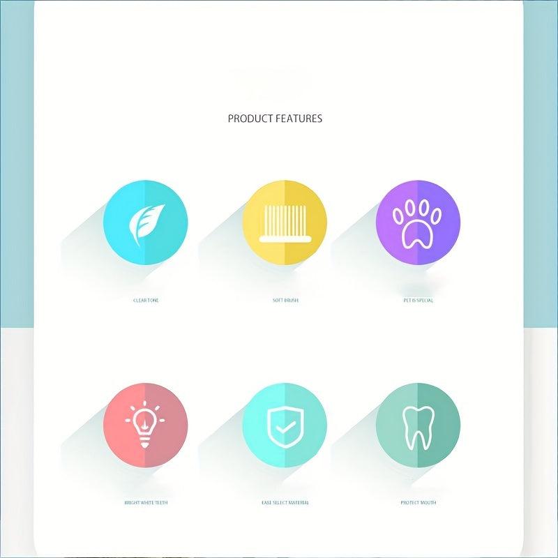 Multifunctional Pet Toothbrush Cat Dog Cleaning Brush