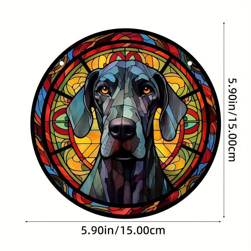 Memorial Dog Gift Window Hanging Suncatcher Sympathy Decoration