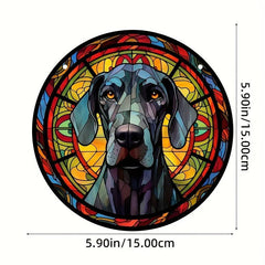 Memorial Dog Gift Window Hanging Suncatcher Sympathy Decoration