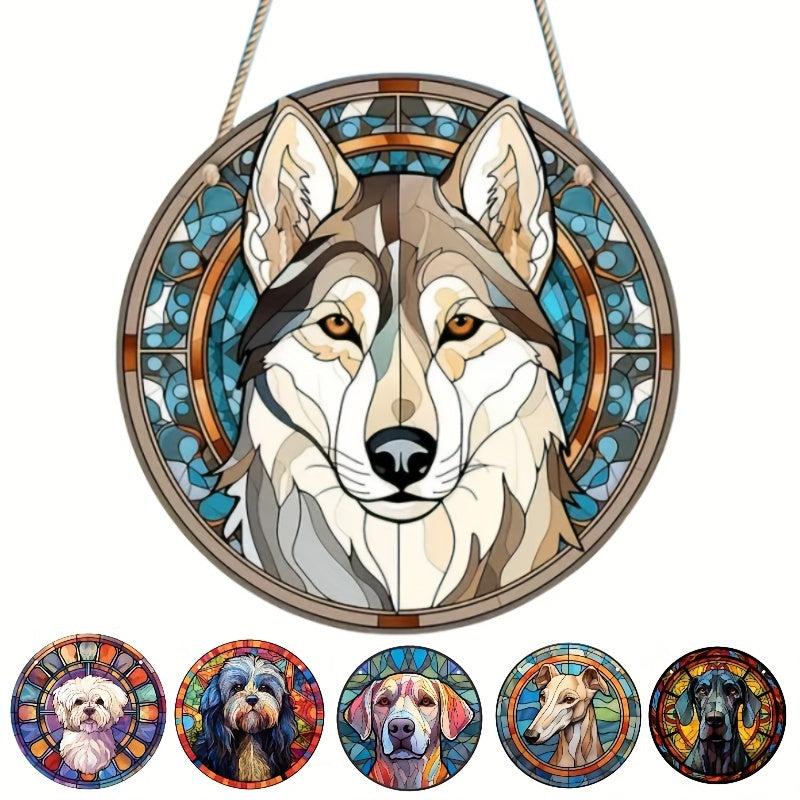 Memorial Dog Gift Window Hanging Suncatcher Sympathy Decoration