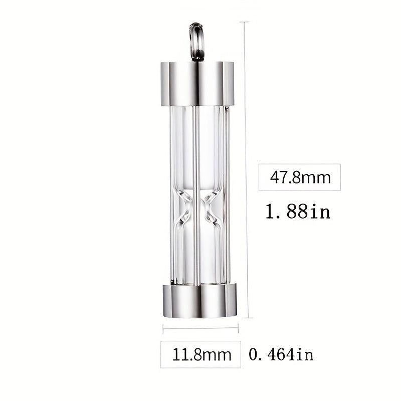 Cremation Jewelry Customize Cylinder Urn Pendant Keepsake Necklace