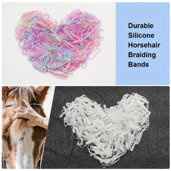 Silicone Rubber Bands & Comb Set for Horses