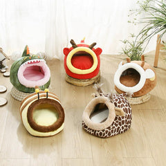 Warm Big Hamster Nest Bed Cube House Habitat Lightweight Durable Portable Mat