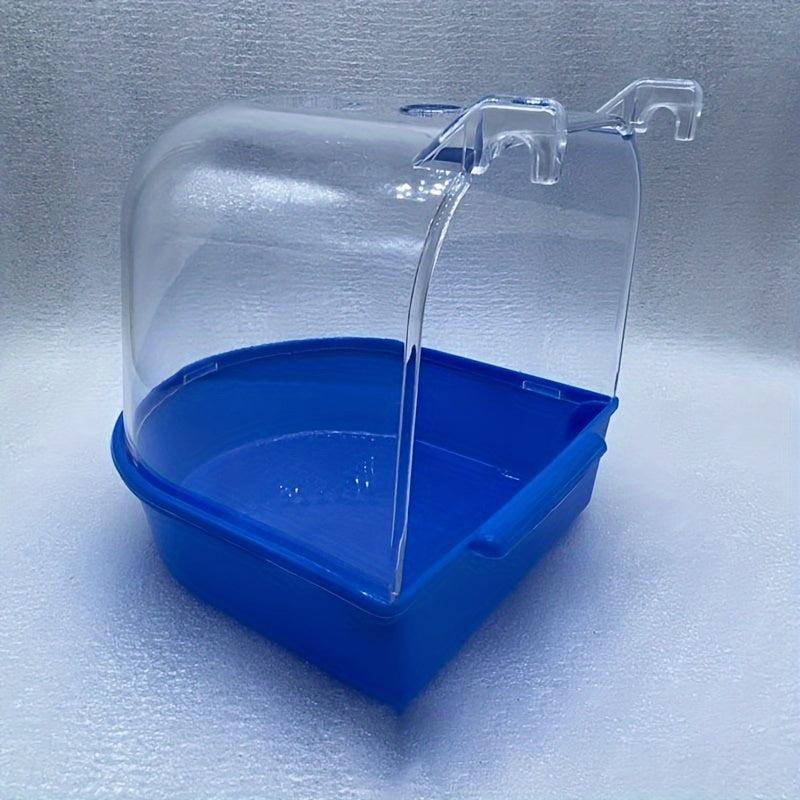 Transparent Birdcage Bathtub for Cockatoos and Parakeets