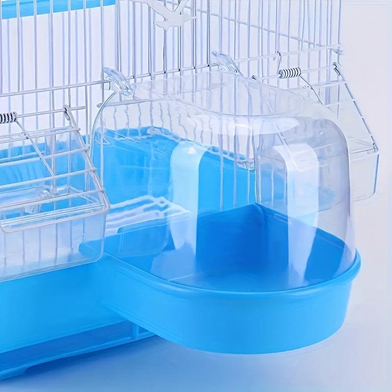 Transparent Birdcage Bathtub for Cockatoos and Parakeets