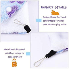 2pcs Small Animal Hammocks Hanging Nests Purple Co