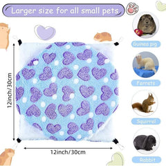 2pcs Small Animal Hammocks Hanging Nests Purple Co