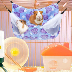 2pcs Small Animal Hammocks Hanging Nests Purple Co