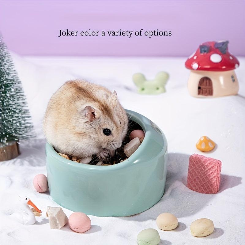 Hamster Food Basin Anti flip Pet Bowl Small Animal Supplies