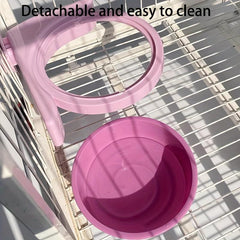 1pc Suspended Pet Bowl Cat and Rabbit Feeding Bowl