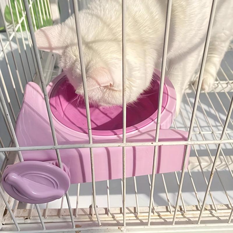 1pc Suspended Pet Bowl Cat and Rabbit Feeding Bowl