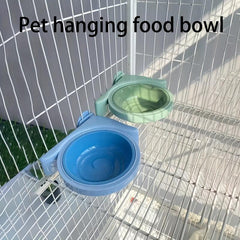 1pc Suspended Pet Bowl Cat and Rabbit Feeding Bowl