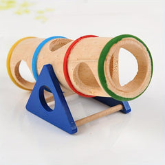 Rainbow Hamster House with Seasaw Swing Toy