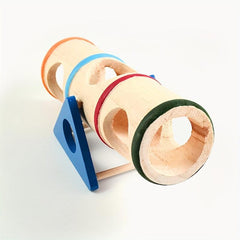 Rainbow Hamster House with Seasaw Swing Toy