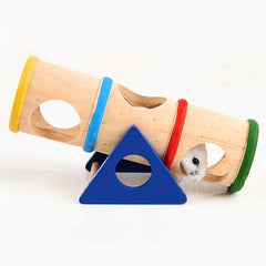 Rainbow Hamster House with Seasaw Swing Toy