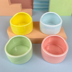 Ceramic Hamster Food Bowl Golden Hamster Feeder