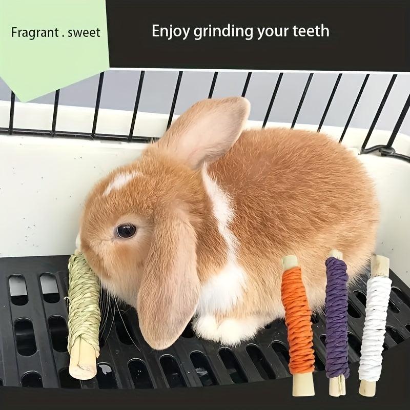 Pet Straw Paper Braided Sweet Bamboo Roll Molar Food Snack Toy