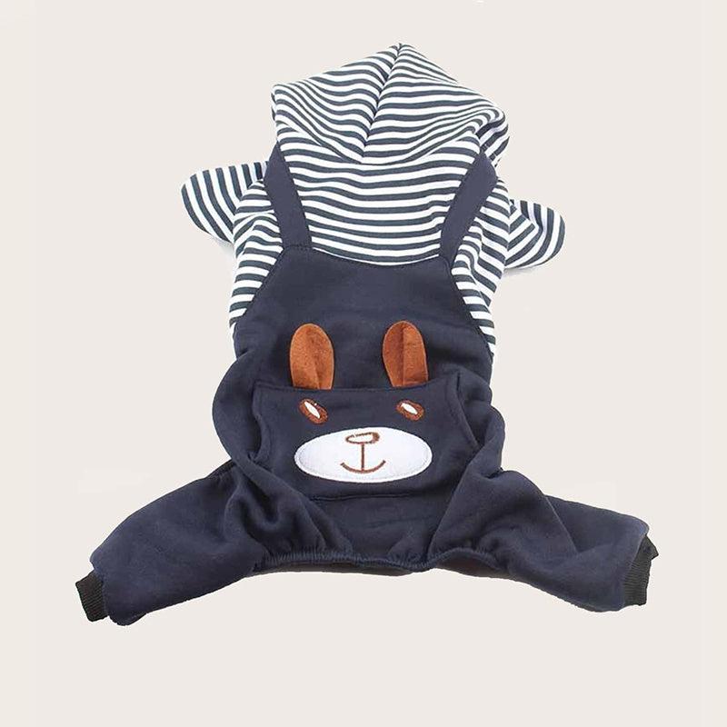 Bear Dog Jumpsuit for Small & Medium Dogs Soft Pet Apparel