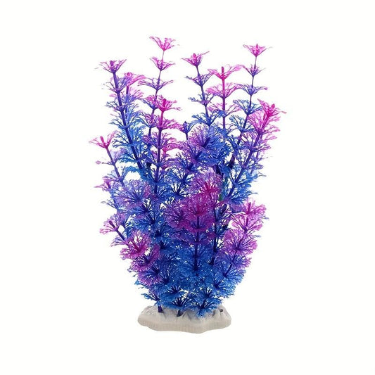 1pc Aquarium Plastic Plant Fish Tank Landscape Simulated Aquatic Plants