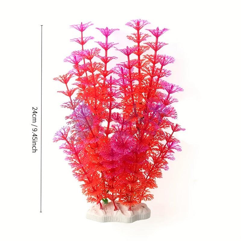 1pc Aquarium Plastic Plant Fish Tank Landscape Simulated Aquatic Plants