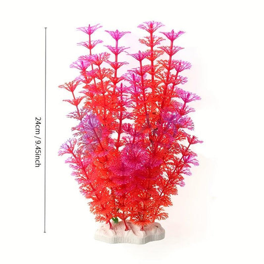 1pc Aquarium Plastic Plant Fish Tank Landscape Simulated Aquatic Plants