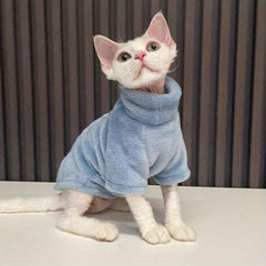 Cozy Faux Fur Sweater for Hairless Cats