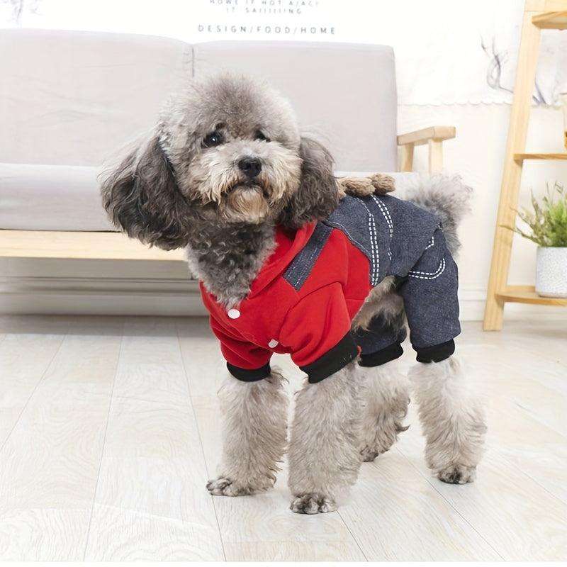 Hooded Coral Fleece Dog Coat Lightweight Puppy Apparel