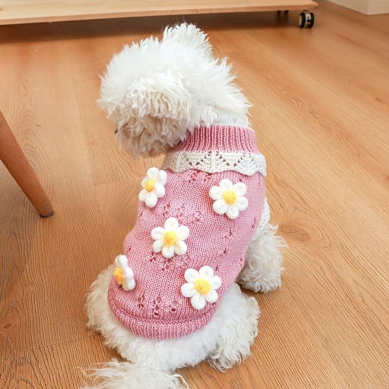 Cherry Knitwear Hoodie for Small and Medium Dogs