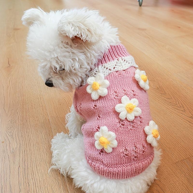 Cherry Knitwear Hoodie for Small and Medium Dogs