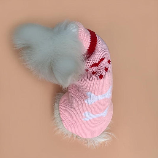 Turtleneck Knit Pet Dog Sweater Coat Apparel For Autumn And Winter