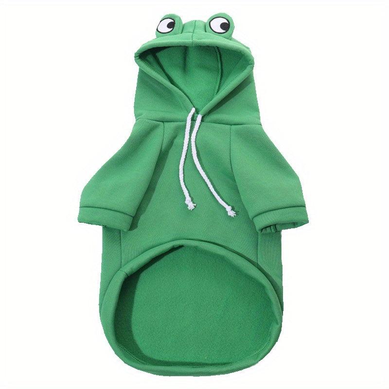 Frog Pet Casual Hoodie for Dog Warm Clothes