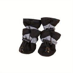 4pcs Waterproof Dog Shoes Non slip Rain Boots Puppy Pet Booties