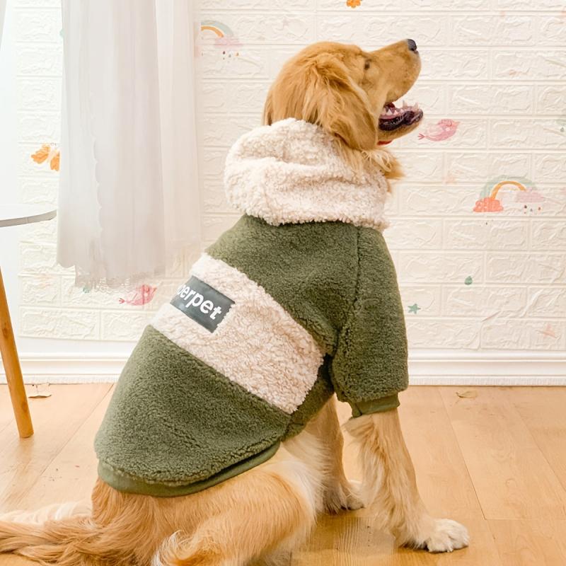 Pet Fleece Hoodie Warm Sweatshirt Plush Coat Winter Apparel Dogs Cats Puppies