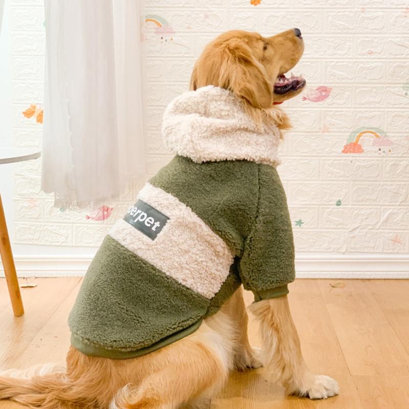 Pet Fleece Hoodie Warm Sweatshirt Plush Coat Winter Apparel Dogs Cats Puppies