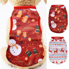Christmas Pet Shirt Dog Vest For Medium Sized Dog And Cat