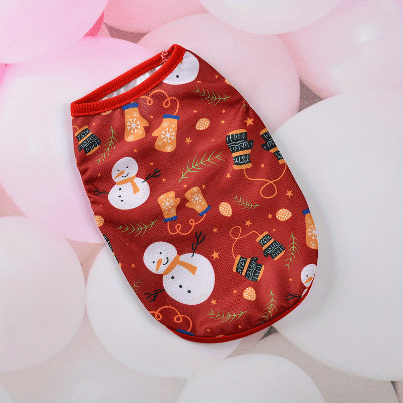 Christmas Pet Shirt Dog Vest For Medium Sized Dog And Cat